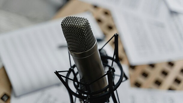 Photo of a microphone